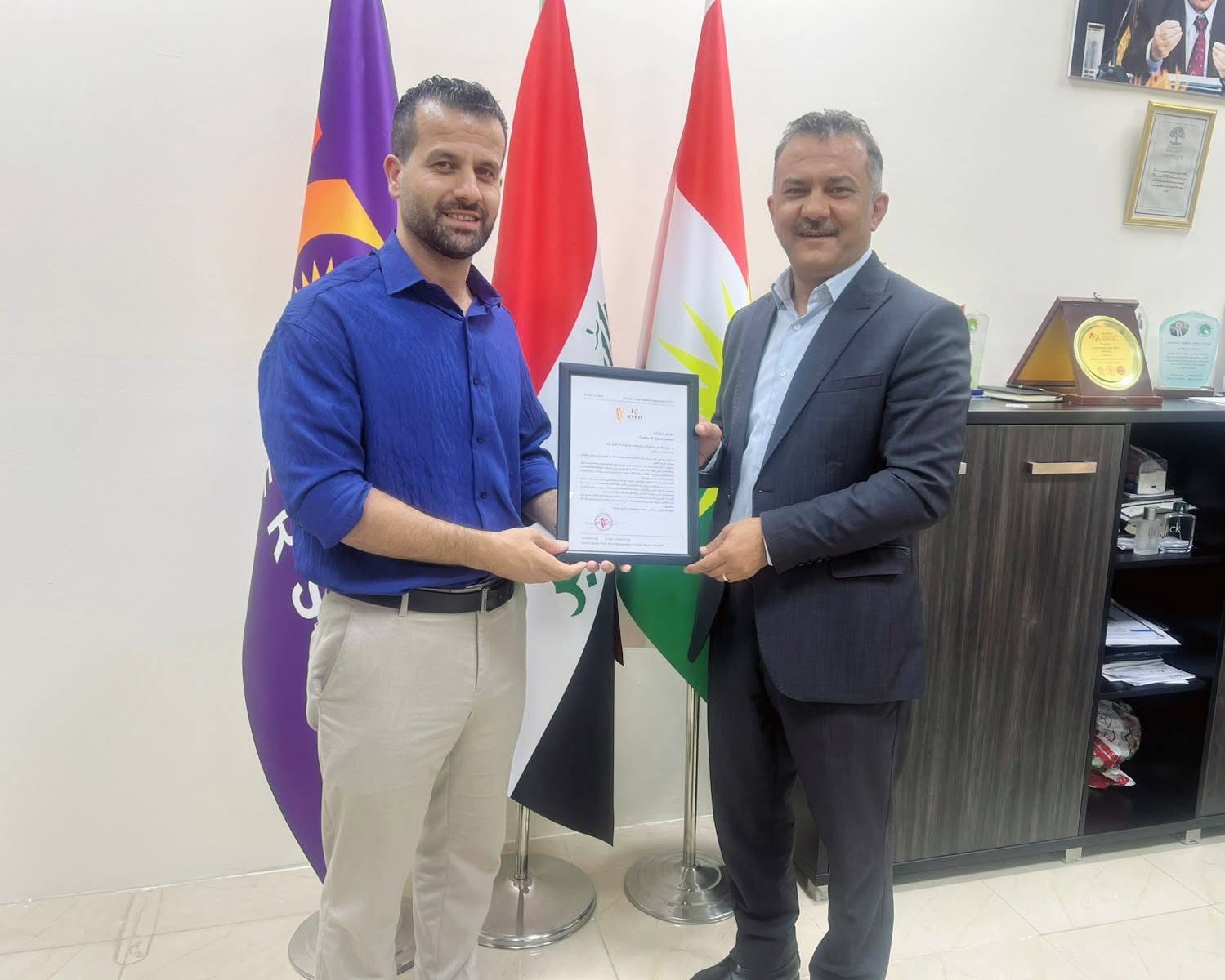 Receiving thanks and appreciation